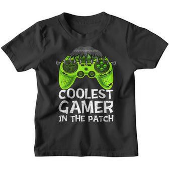 Funny Halloween Video Game Boys Coolest Gamer In The Patch V2 Youth T-shirt - Thegiftio UK