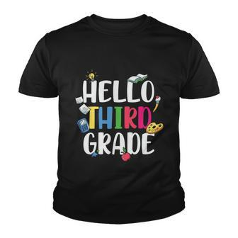 Funny Hello 3Rd Grade Back To School First Day Of School Youth T-shirt - Monsterry UK