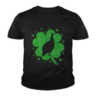 Funny Irish Shamrock Leaf Guinea Fowl Bird St Patricks Day Graphic Design Printed Casual Daily Basic Youth T-shirt - Thegiftio UK