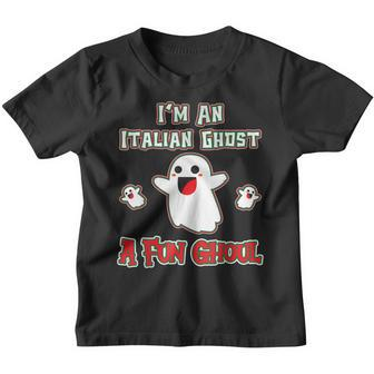 Funny Italian Shirts Italy Halloween Ghost A Fun Ghoul Youth T-shirt - Thegiftio UK