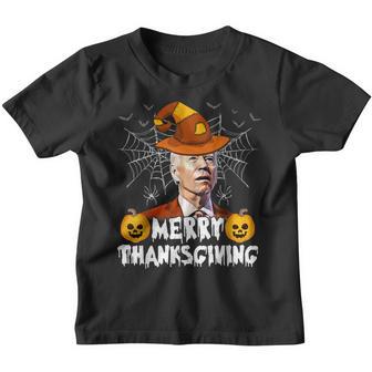 Funny Joe Biden Confused Merry Thanksgiving For Halloween V21 Youth T-shirt - Thegiftio UK