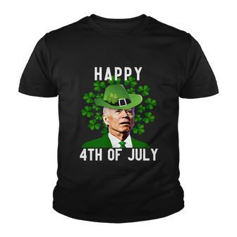 Funny Leprechaun St Patricks Day Joe Biden Happy 4Th Of July Biden St Patricks Day Tshirt Youth T-shirt - Monsterry