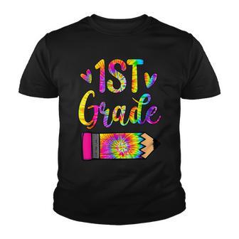 Funny Outfits 1St Grade Teacher Back To School Tie Dye Youth T-shirt - Thegiftio UK