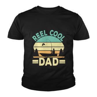 Funny Reel Cool Dad Fishing Fisherman Retro Youth T-shirt - Monsterry UK