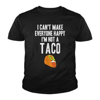 Funny Taco Im Not A Taco Youth T-shirt - Thegiftio UK