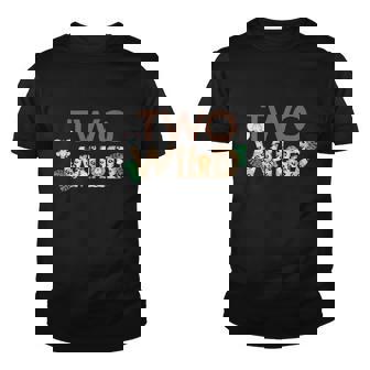 Funny Wild Two Animal Safari 2Nd Birthday Youth T-shirt - Monsterry