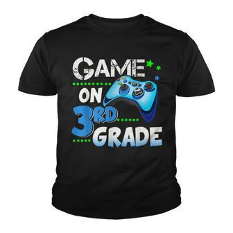Game On 3Rd Grade Funny Gamer Back To School Third Grade Youth T-shirt - Thegiftio UK