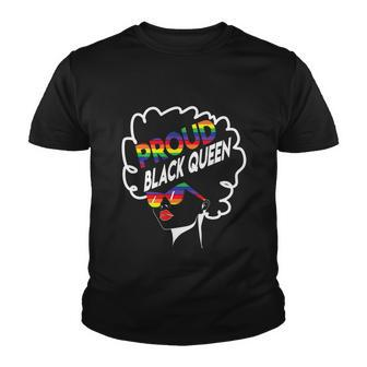 Gay Pride Black Queen Lesbian African American Gift Lgbtq Youth T-shirt