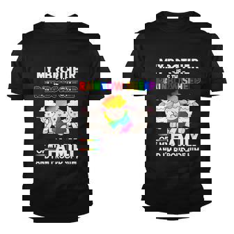 Gay Pride Brother Rainbow Sheep Of Family Proud Coming Out Cool Gift Youth T-shirt - Monsterry