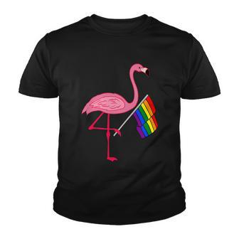 Gay Pride Pink Flamingo Lgbt Pride Month Gifts Youth T-shirt - Thegiftio UK