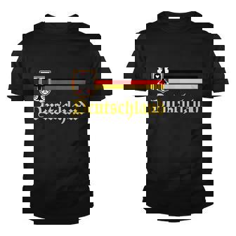 Germany Flag Stripe Logo Youth T-shirt - Monsterry