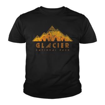 Glacier National Park Retro V2 Youth T-shirt - Thegiftio UK