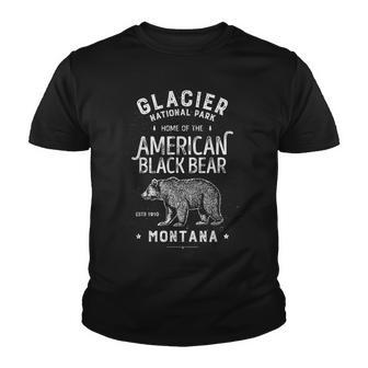 Glacier National Park T Vintage Montana Bear Men Women Youth T-shirt - Thegiftio UK