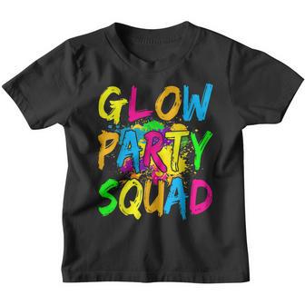 Glow Party Squad Paint Splatter Effect Glow Party Youth T-shirt - Thegiftio UK