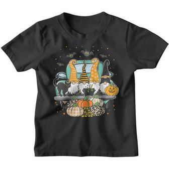 Gnome Witch Halloween Pumpkin Autumn Fall Holiday 2022 V7 Youth T-shirt - Thegiftio UK