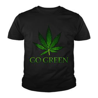 Go Green Medical Marijuana Weed Youth T-shirt - Monsterry UK