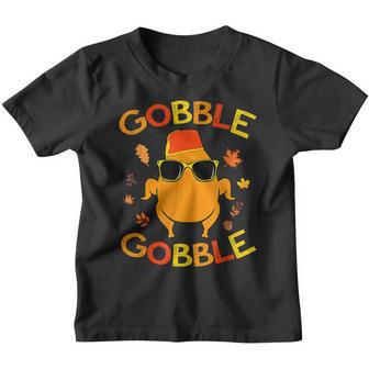 Gobble Gobble Turkey Pilgrim Little Thanksgiving 2022 Boys Youth T-shirt - Thegiftio UK