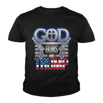 God Guns And Donald Trump Tshirt Youth T-shirt - Monsterry AU