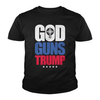 God Guns & Donald Trump V2 Youth T-shirt - Monsterry