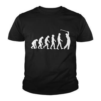 Golf Evolution Funny Golfer Youth T-shirt - Monsterry