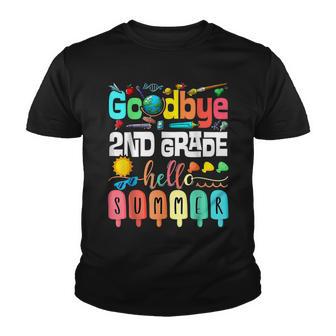 Goodbye 2Nd Grade Hello Summer Second Grade Graduate V2 Youth T-shirt - Thegiftio UK