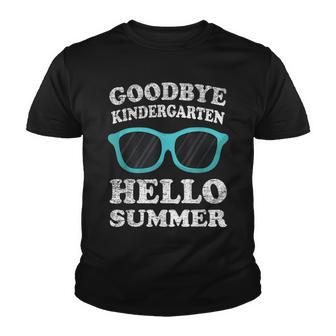Goodbye Kindergarten Hello Summer Last Day Graduation Funny Youth T-shirt - Thegiftio UK