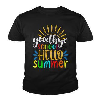 Goodbye School Hello Pool Summer For Teachers & Students Youth T-shirt - Thegiftio UK