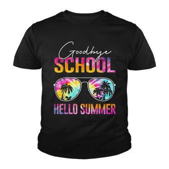 Goodbye School Hello Summer Teacher Cool Last Day Of School Youth T-shirt - Thegiftio UK