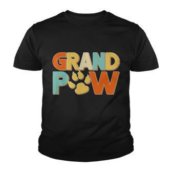 Grand Paw Funny Dog Grandpa Tshirt Youth T-shirt - Monsterry UK