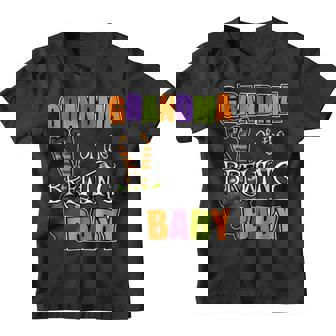Grandma Of Brewing Baby Halloween Theme Baby Shower Spooky Youth T-shirt - Thegiftio