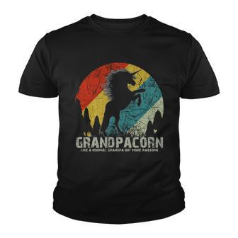 Grandpacorn Grandpa Unicorn Youth T-shirt - Monsterry UK