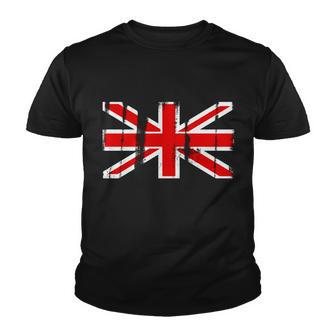 Great Britain Vintage British Union Flag Youth T-shirt - Monsterry