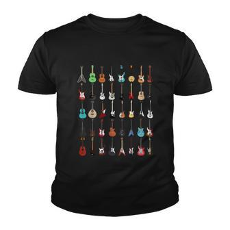 Guitar Musical Instrument Gift Rock N Roll Gift Youth T-shirt - Monsterry AU