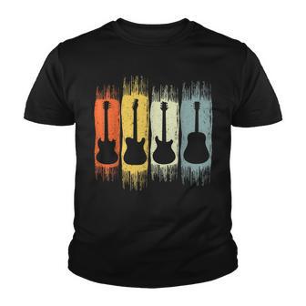 Guitar Retro Vintage Cool Guitarist Music Lover Musician Fun Youth T-shirt - Thegiftio UK