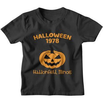 Halloween 1978 Haddonfield Illinois Halloween Quote Youth T-shirt - Thegiftio UK