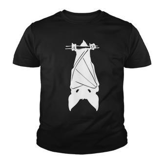 Halloween Bat Hanging White Version Custom Youth T-shirt - Seseable
