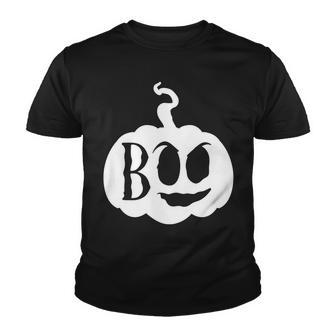 Halloween Boo - Pumpkin White Custom Youth T-shirt