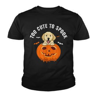Halloween Labrador Too Cute To Spook Pumpkin Costume Youth T-shirt - Thegiftio UK