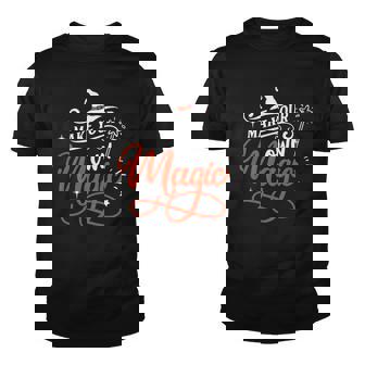 Halloween Make Your Own Magic Orange And White Youth T-shirt