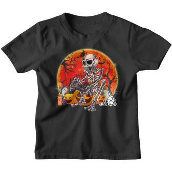 Halloween Men Boys Gamer Gaming Skeleton Boys Youth T-shirt - Thegiftio UK