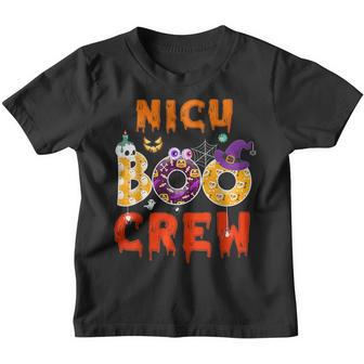 Halloween Nicu Nurse Boo Crew Funny Gift Nursing Youth T-shirt - Thegiftio UK