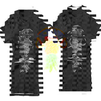 Halloween Pirate Upside Down Pineapple Swingers Lifestyle Youth T-shirt - Thegiftio