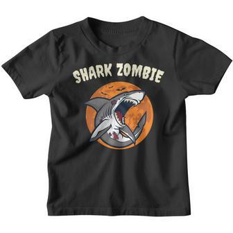 Halloween Shark Zombie Design Youth T-shirt - Thegiftio UK
