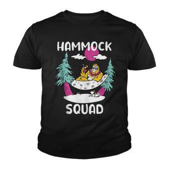 Hammock Squad Funny Summer Beach Vacation Bigfoot In Hammock V2 Youth T-shirt - Thegiftio UK