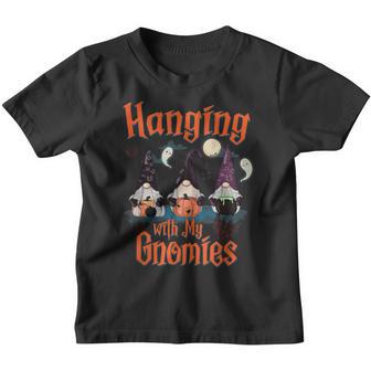 Hanging With My Gnomies Funny Gnome Halloween Costume Youth T-shirt - Thegiftio UK