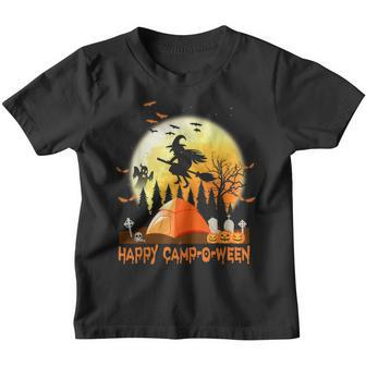 Happy Camp O Ween Camper Camping Halloween Costumes Gifts Youth T-shirt - Thegiftio UK