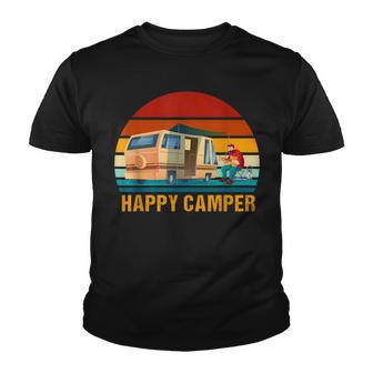 Happy Camper - Camping Rv Camping For Men Women And Kids Youth T-shirt - Seseable
