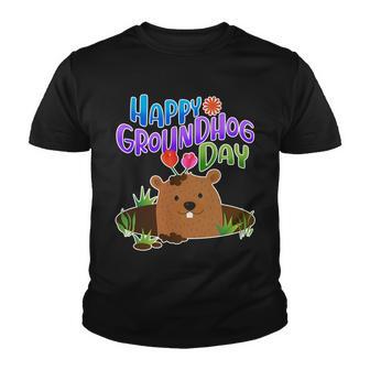 Happy Groundhog Day Tshirt V2 Youth T-shirt - Monsterry