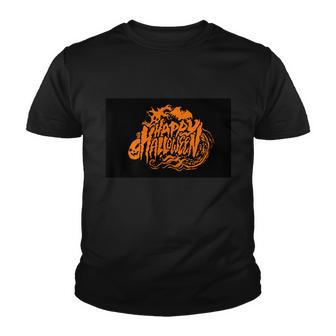 Happy Halloween Pumpkin Funny Halloween Quote V3 Youth T-shirt - Monsterry