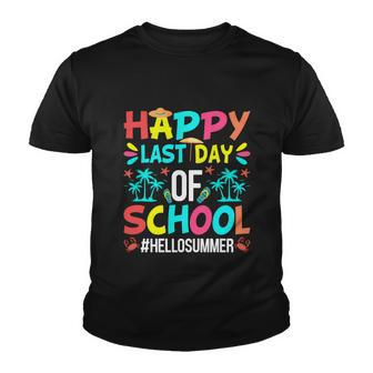 Happy Last Day Of School Hello Summer First Day Of Summer Gift Youth T-shirt - Monsterry UK